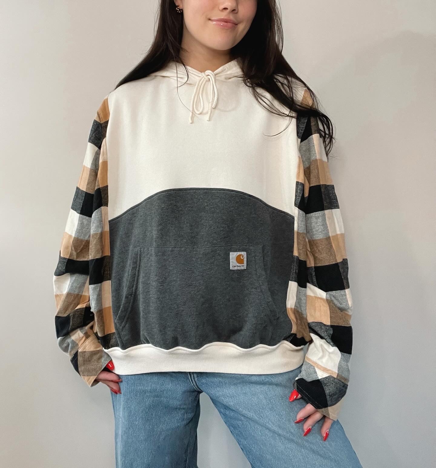 flannel x hoodie
