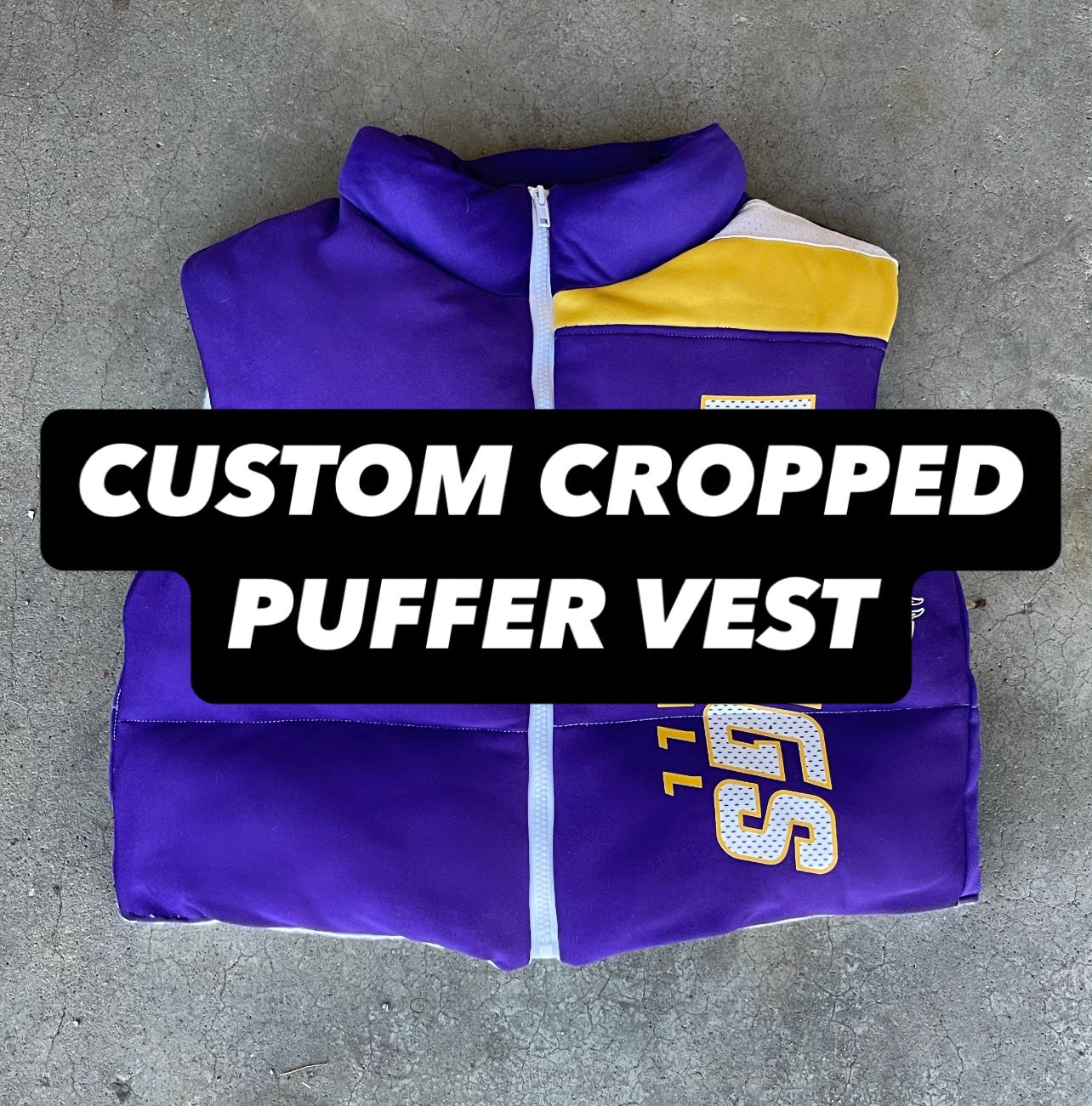 CUSTOM CROPPED PUFFER VEST